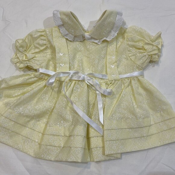 6pc Baby Girls 3-6mo Dress Outfit Lot Floral 90s - Picture 2 of 8